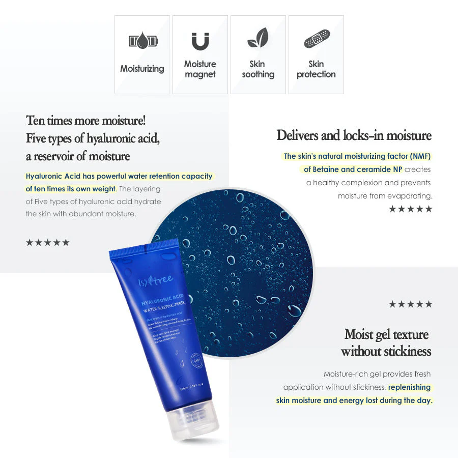 Hyaluronic Acid Water Sleeping Mask - Image 4