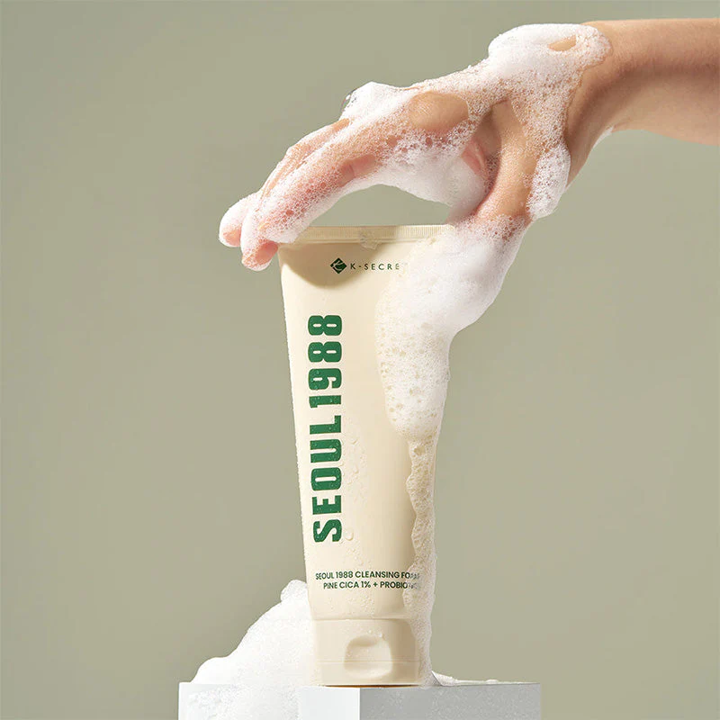 SEOUL 1988 Cleansing Foam : Pine Cica 1% + Probiotics - Image 3