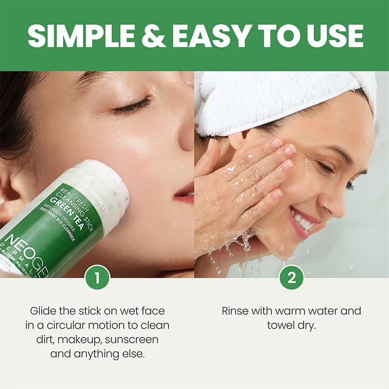 Dermalogy Real Fresh Cleansing Stick Green Tea - Image 8