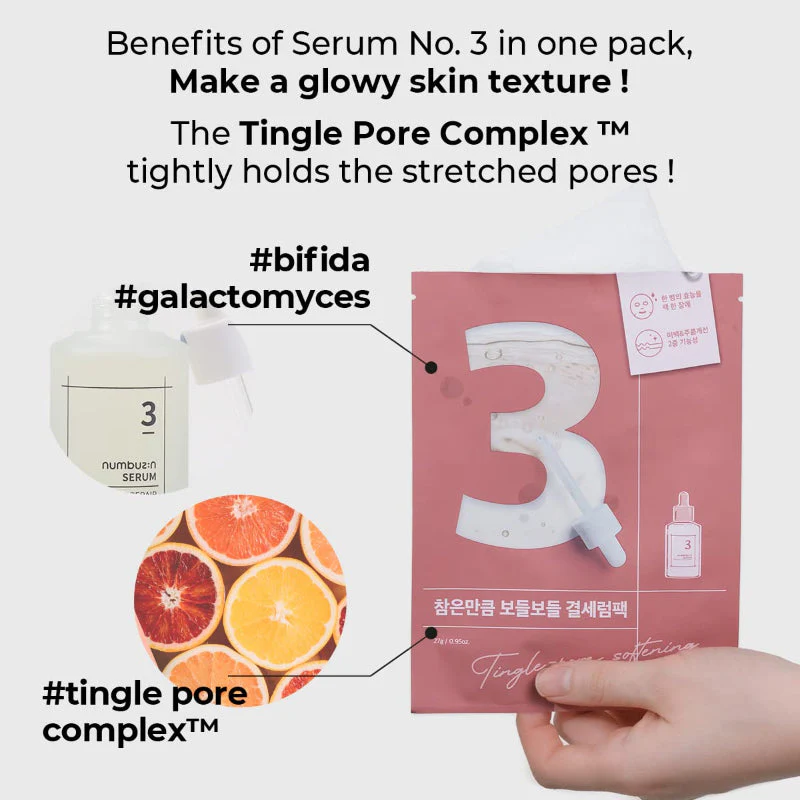 No.3 Tingle-Pore Softening Sheet Mask - Image 6